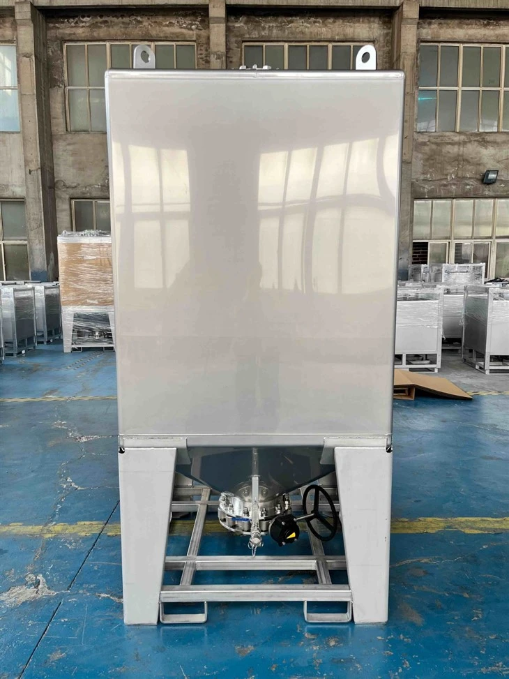 1500L Stainless Steel Graininess Storage Silo factory